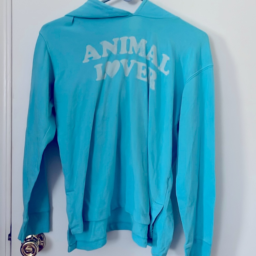 Light blue animal lover sweatshirt